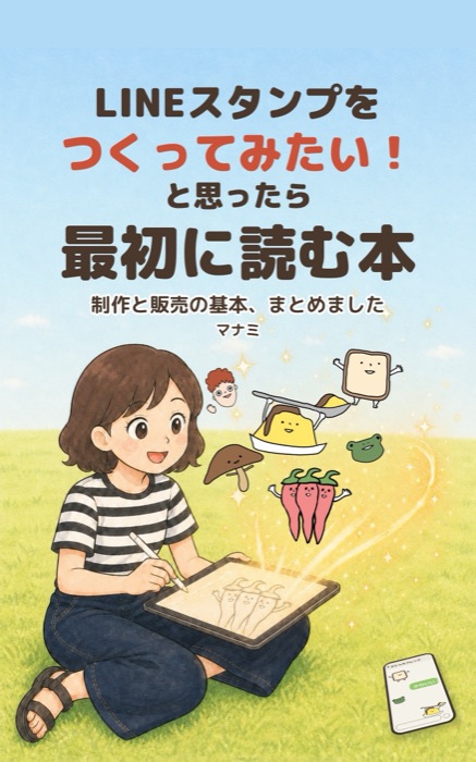 Kindle本『LINEスタンプをつくってみたい！と思ったら最初に読む本』の表紙